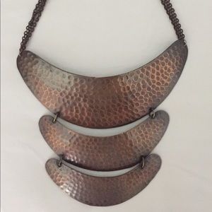Free People tiered statement copper necklace
